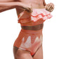 📢Mid-Season Sale: 50% off – limited time ⏰Women's Irregular Stripe High-Waisted Swimsuit