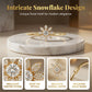 Elegant Snowflake Zircon Hoop Earrings