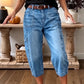 Special Offer📢📢50% OFF !! ⏰Women's Casual Stretchy Cropped Denim Pants