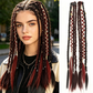 💇‍♀️ LIMITED-TIME 50% OFF! ✨ Maillard Style Pre-Braided Hair Extensions – Bohemian Braids, Metallic Accents, Festival Ready 🌸
