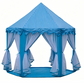 Children's Hexagonal Castle Tent with Mesh Curtains