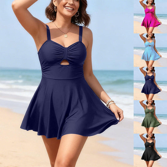 Women's Sexy Cutout A-Line Swimdress