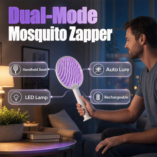 📢📢50% OFF !! ⏰2-in-1 Rechargeable Electric Fly Swatter