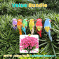 12PCS Artificial Feathered Birds with Clips