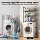 🧺No-Drill Over-Washer Storage Rack, Waterproof Rustproof Laundry & Bathroom Organizer Shelf for Space Saving
