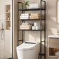 🧺No-Drill Over-Washer Storage Rack, Waterproof Rustproof Laundry & Bathroom Organizer Shelf for Space Saving