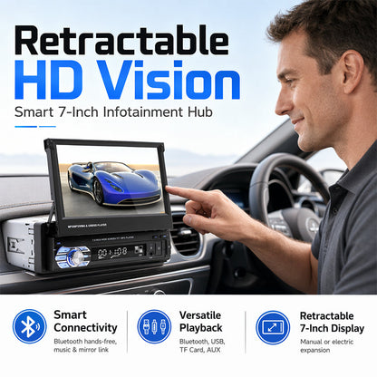 7-Inch Retractable Bluetooth MP5 Car Player