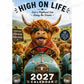 🐮 2027 Funny Highland Cow Wall Calendar🗓️ | A4 Hanging Calendar |🎁 Designed by Isabel Kline 🎨📆
