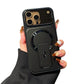 Magnetic Phone Case with Flip Lens Cover and Invisible Kickstand