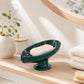 📢📢50% OFF !! ⏰Ceramic Self-Draining Leaf Soap Dish