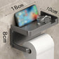 Wall-Mounted Toilet Paper Holder with Storage Shelf
