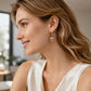 🎉 2026 Sale — Over 19000 Sold!💞 Rosebud C‑Shaped Hoop Earrings‑Sparkling 🌹