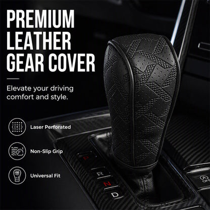 🎉 2026 Sale — Over 18,000 Sold! 🚗 Breathable Gear Shift Knob Cover – Laser-Perforated Leather, Cool & Dry Grip! ✨