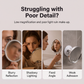 10x Magnifying Makeup Mirror with LED Light and Suction Cup