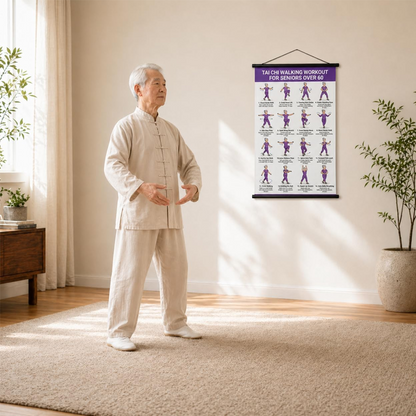 Tai Chi Workout Poster for Seniors