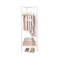 ⏰LIMITED-TIME 50% OFF! 👕🛏️ Stop piling clothes on chairs — this slim rack holds coats, bags, and folded stuff without eating up your floor space. 🏠