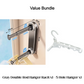 📢📢50% OFF & In Stock⏰🏠 Foldable Telescopic Suction-Cup Hanger Rack – No-Drill Retractable Clothes Drying Pole