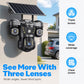 📡 LIMITED‑TIME 50% OFF! ⚡ Solar Triple‑Lens WiFi Security Camera – Smart, Wireless, All‑weather ☀️