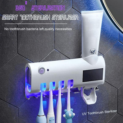 🦷🚿Wall-Mounted UV Toothbrush Sanitizer & Holder