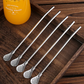🥤 2-in-1 Stainless Steel Straw Spoon – Stir, Sip & Filter Easily ✨