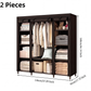 🏠 LIMITED-TIME 50% OFF! 🧵 Easy‑Assemble Non‑Woven Fabric Wardrobe – Spacious, Sturdy, Dust‑proof ✨