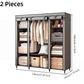 🏠 LIMITED-TIME 50% OFF! 🧵 Easy‑Assemble Non‑Woven Fabric Wardrobe – Spacious, Sturdy, Dust‑proof ✨