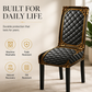 🪑 ✨ Washable Stretch Chair Cover – Baroque Gilded Print, High‑Density Elastic Fabric ✨