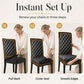 🪑 ✨ Washable Stretch Chair Cover – Baroque Gilded Print, High‑Density Elastic Fabric ✨