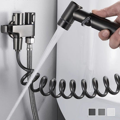 🚿 50% OFF NOW! 🔧 Dual Control Valve & Bidet Sprayer – High-Pressure Spray, Brass Explosion-Proof Body & 1-In-2-Out Design 🛁