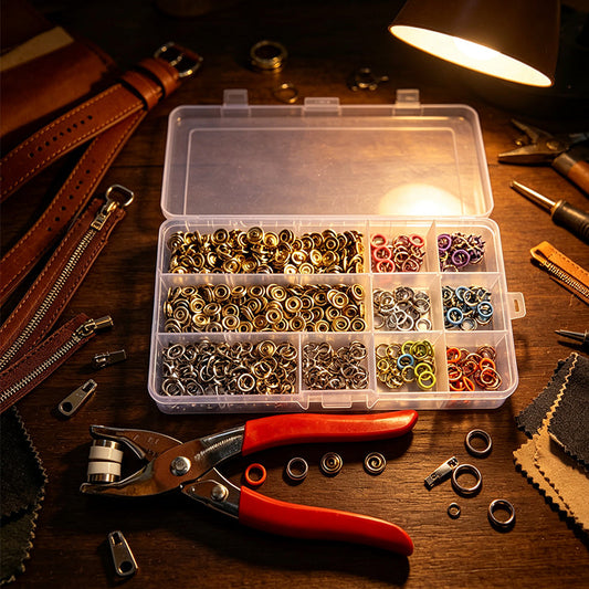 ⏳Time-Limited Special⏰DIY Button‑Sewing Kit – Rust‑Proof Copper Snaps, Hand Plier, Multi‑Colour ✨