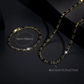 🔗 LIMITED-TIME 50% OFF ✨ Men's Jewelry Set — Necklace + Bracelet, Dark CZ Accents, Street-Luxe Edge