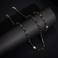 🔗 LIMITED-TIME 50% OFF ✨ Men's Jewelry Set — Necklace + Bracelet, Dark CZ Accents, Street-Luxe Edge