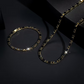 🔗 LIMITED-TIME 50% OFF ✨ Men's Jewelry Set — Necklace + Bracelet, Dark CZ Accents, Street-Luxe Edge