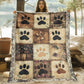 🐶 LIMITED‑TIME 50% OFF! 🐾 18,924 Sold – Cute Paw Print Soft Flannel Blanket – Snuggly, Warm, Lovely Home Decor 🛌