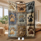 🐶 LIMITED‑TIME 50% OFF! 🐾 18,924 Sold – Cute Paw Print Soft Flannel Blanket – Snuggly, Warm, Lovely Home Decor 🛌