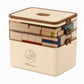 Large Plastic Medicine Storage Box with Multi-Layer Divided Compartments Portable Family Emergency First Aid Organizer Box