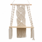 🧶 Bohemian Hand Woven Macrame Wall Hanging Floating Shelf for Books and Plants Living Room Decor