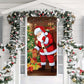 Christmas Door Cover For Instant Holiday Decor – Fade Resistant, Multi-Scene, Vivid Prints ✨