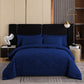 📢📢50% OFF !! ⏰ 3-Piece Quilted Comforter Set with Shams – All-Season Microfiber