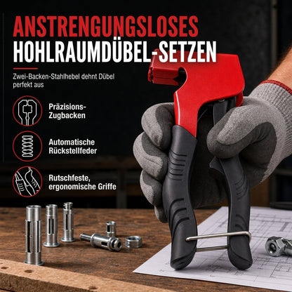 🔧 LIMITED-TIME 50% OFF 🏠 Rivet Nut Gun for M3-M8 Hollow Wall Anchors — Forged Carbon Steel