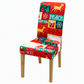 Christmas Elastic Stretch Chair Cover Full Slipcover for High Back Dining Chairs