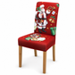 Christmas Elastic Stretch Chair Cover Full Slipcover for High Back Dining Chairs