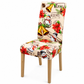 Christmas Elastic Stretch Chair Cover Full Slipcover for High Back Dining Chairs