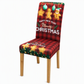 Christmas Elastic Stretch Chair Cover Full Slipcover for High Back Dining Chairs