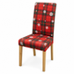 Christmas Elastic Stretch Chair Cover Full Slipcover for High Back Dining Chairs