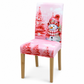 Christmas Elastic Stretch Chair Cover Full Slipcover for High Back Dining Chairs