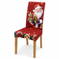 Christmas Elastic Stretch Chair Cover Full Slipcover for High Back Dining Chairs