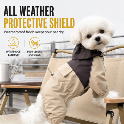 🐕 Water-Resistant Full-Coverage Dog Raincoat