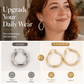 ✨ Women's Elegant Twisted Hoop Earrings
