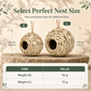 🪺 LIMITED‑TIME 50% OFF! 🐦 Hand‑Woven Spherical Straw Bird Nest – Dense‑Weave, Shelter Ornament, Backyard Birds 🌾